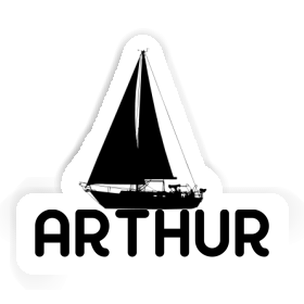 Sticker Sailboat Arthur Image