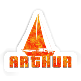 Sticker Arthur Sailboat Image