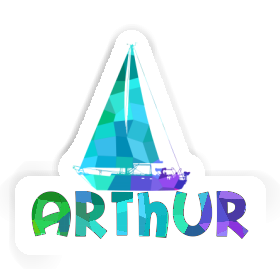 Arthur Sticker Sailboat Image