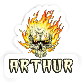 Sticker Arthur Skull Image