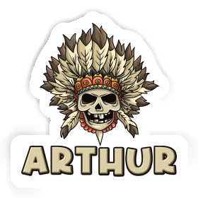 Sticker Arthur Skull Image