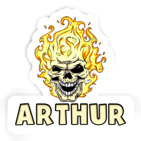 Arthur Sticker Skull Image