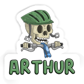 Arthur Sticker Bicycle Rider Image