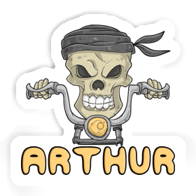 Sticker Motorbike Rider Arthur Image