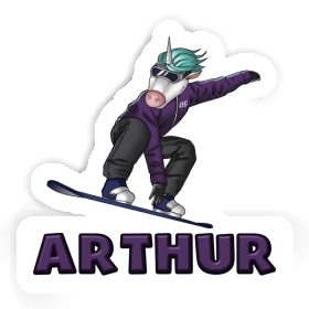 Sticker Arthur Snowboarder Image