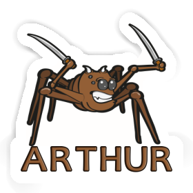 Arthur Sticker Fighting Spider Image