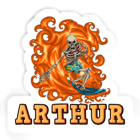 Sticker Surfer Arthur Image