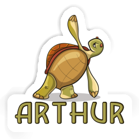 Sticker Yoga Turtle Arthur Image