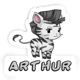 Sticker Zebra Arthur Image