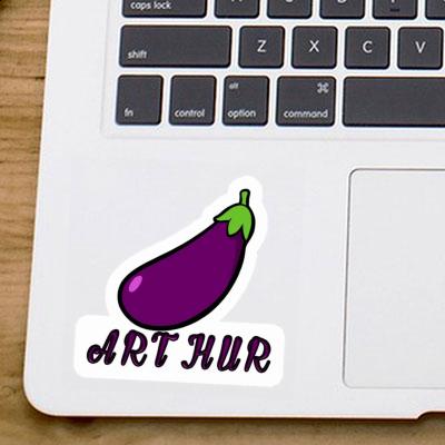 Sticker Aubergine Arthur Gift package Image