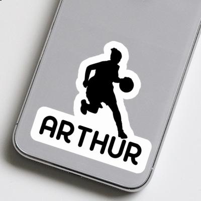 Sticker Arthur Basketball Player Laptop Image