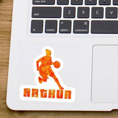 Sticker Arthur Basketball Player Laptop Image