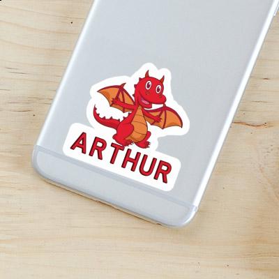 Sticker Arthur Baby Dragon Gift package Image