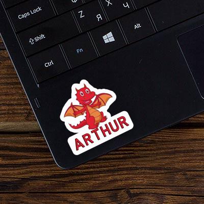 Sticker Arthur Baby Dragon Laptop Image