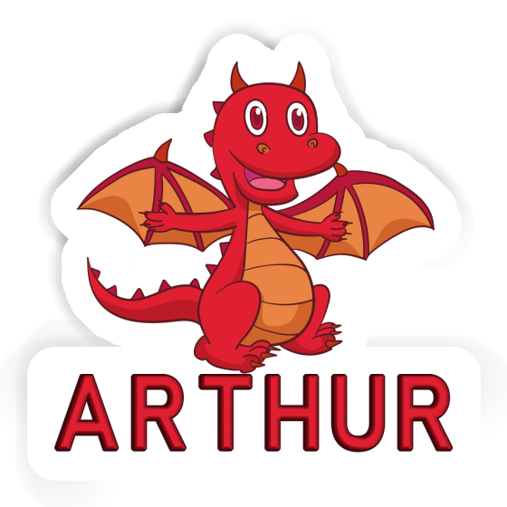 Sticker Arthur Baby Dragon Gift package Image