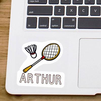 Arthur Autocollant Raquette de badminton Image