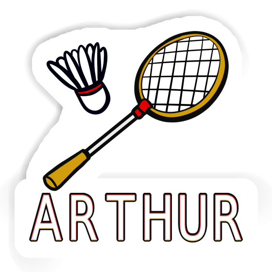 Sticker Badminton Racket Arthur Image