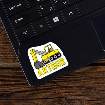 Sticker Excavator Arthur Laptop Image