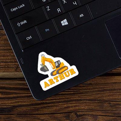 Sticker Arthur Excavator Notebook Image