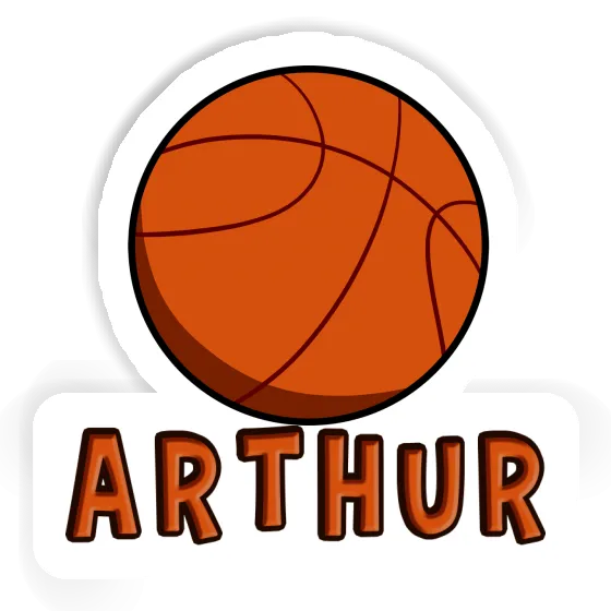 Sticker Basketball Ball Arthur Notebook Image