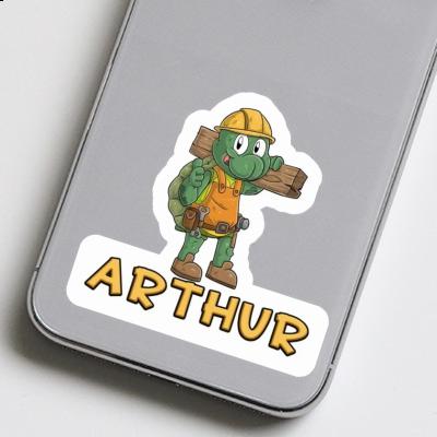 Sticker Arthur Construction worker Laptop Image