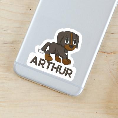 Arthur Sticker Bernese Mountain Dog Image