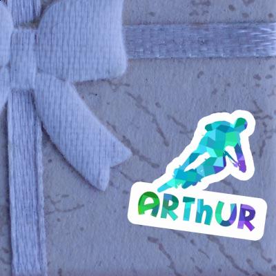 Biker Sticker Arthur Laptop Image