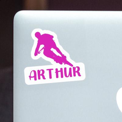 Biker Sticker Arthur Notebook Image