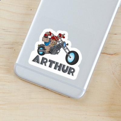 Biker Sticker Arthur Laptop Image