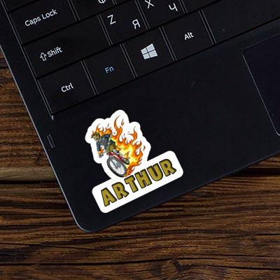 Freeride Biker Sticker Arthur Laptop Image