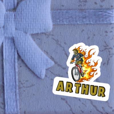 Mountainbiker Sticker Arthur Laptop Image