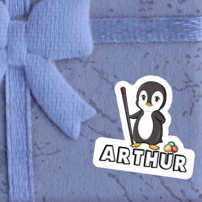 Billiards Player Sticker Arthur Image