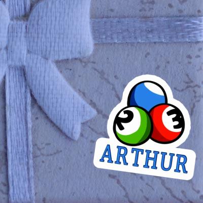 Sticker Billiard Ball Arthur Notebook Image