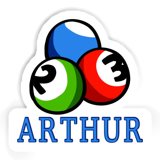 Sticker Billiard Ball Arthur Gift package Image