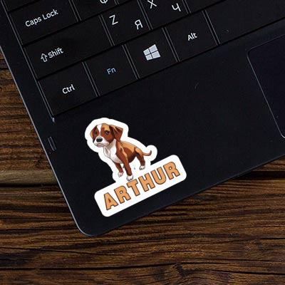 Sticker Arthur Boxerhund Laptop Image