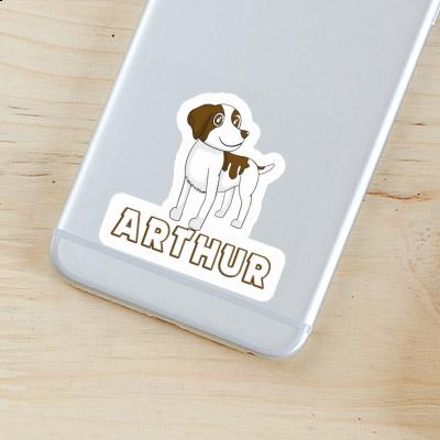 Brittany Spaniel Sticker Arthur Notebook Image