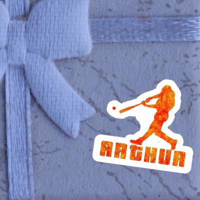 Sticker Baseballspieler Arthur Image