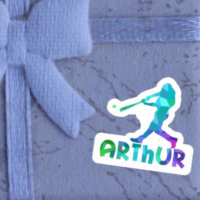 Aufkleber Baseballspieler Arthur Gift package Image