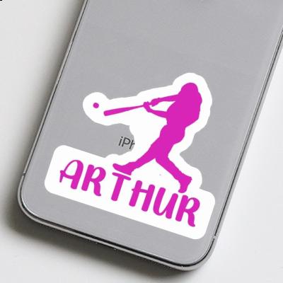 Arthur Sticker Baseball Player Notebook Image