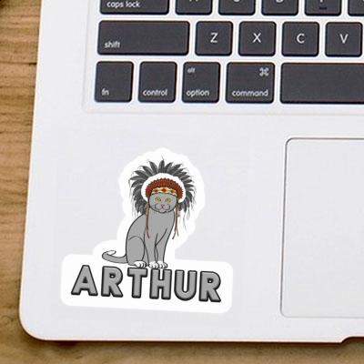 Arthur Autocollant Chat Notebook Image