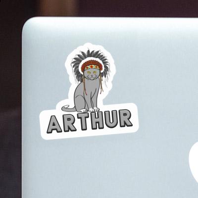 Arthur Autocollant Chat Laptop Image