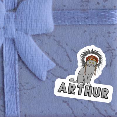 Arthur Autocollant Chat Notebook Image