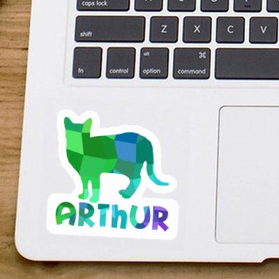 Arthur Autocollant Chat Laptop Image