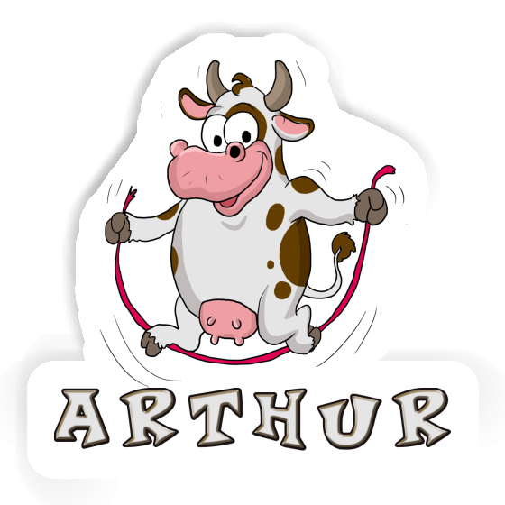 Fitness Cow Sticker Arthur Gift package Image