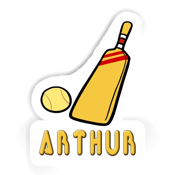 Cricket Bat Sticker Arthur Notebook Image