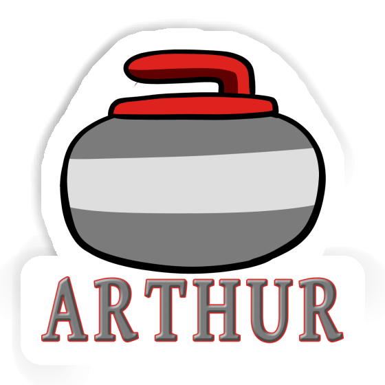 Sticker Arthur Curling Stone Gift package Image