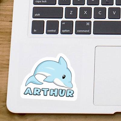 Autocollant Dauphin Arthur Laptop Image