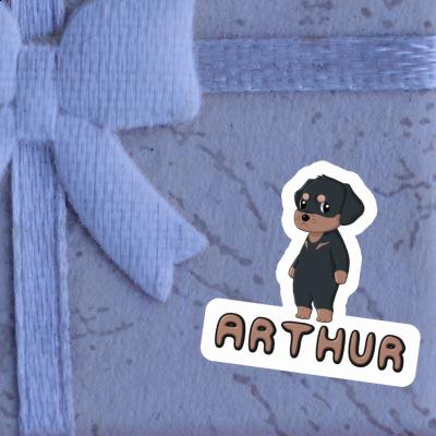 Autocollant Arthur Rottweiler Laptop Image