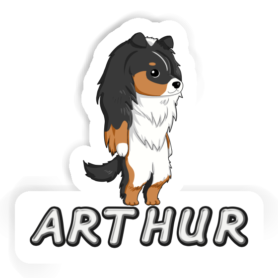 Sheltie Sticker Arthur Image