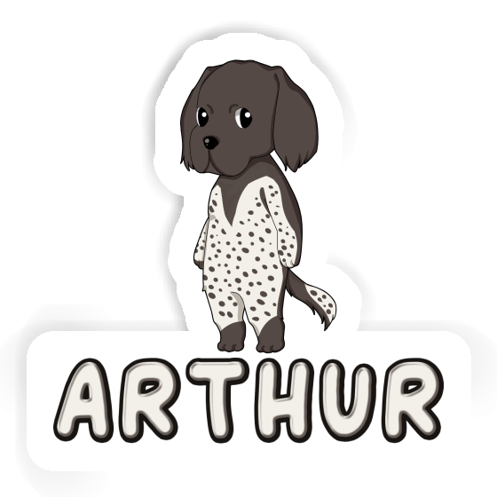 Sticker Small Munsterlander Arthur Notebook Image